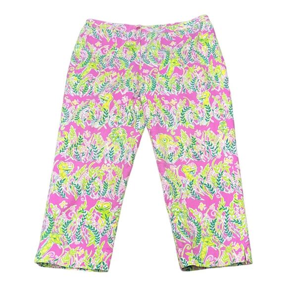 Lilly Pulitzer Millionaire Roe Jungle Crop Pant - Picture 1 of 3